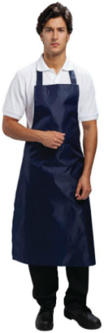 Whites Light Duty Waterproof Unisex Bib Apron Blue A896 Whites Light Duty Waterproof Unisex Bib Apron Blue A896