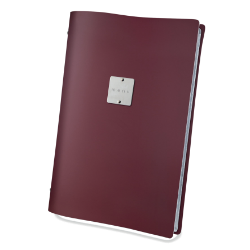 Burgundy Menu Cover