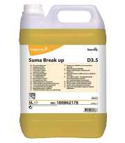 A Concentrated 5Ltr Bottle of CD513 Suma Break Up D3.5 Heavy-Duty Kitchen Degreaser