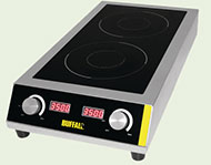 GF239 Buffalo Heavy Duty Energy-Efficient Double Induction Hob 7kW