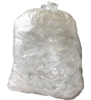 GE787 Jantex Medium Duty Clear Bin Bags 90 Litre