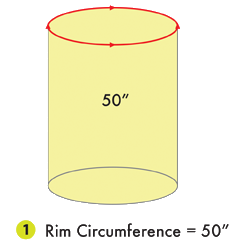 A Diagram Showing How To Measure And Find The Right Size Bin Bag For Your Round Bins