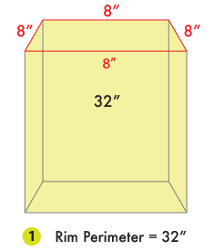 A Diagram Showing How To Measure And Find The Right Size Bin Bag For Your Square And Rectangular Bins