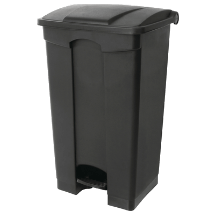 CW722 Jantex Kitchen Pedal Bin Black 45 Litres