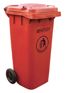 GH870 Red Wheelie Bin 120 Litres