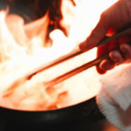 Cooking over high heat