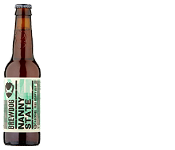 A bottle of Nanny State alcohol free beer with the green label, by Brewdog