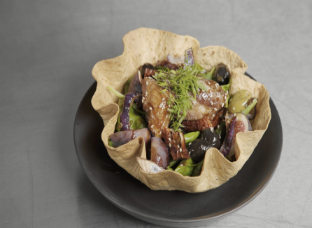 Fig Spinach and Duck Salad recipe