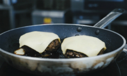 Bulgogi Burger with Halloumi Fries recipe prep