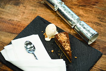 Chocolate Torte with Stollen Ice Cream recipe Nisbets
