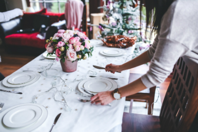 Christmas table photo