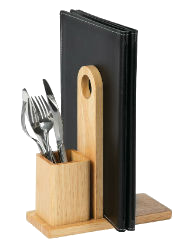 Olympia Wooden Menu Holder