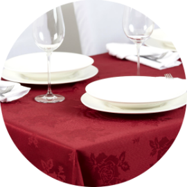 Red Cotton Table Linen