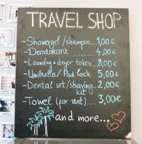 Countertop blackboard