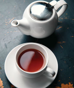 White Cafe Teapot