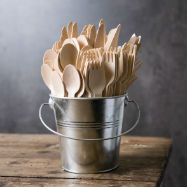 Using Disposable Plates Cutlery And Glasses