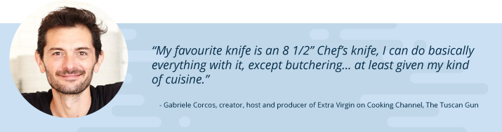 quote from Gabriele Corcos, host on cooking channel