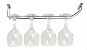 Wine Rack with Wine Glasses