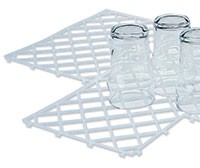 Glass shelf liners
