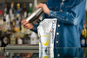 A Lemon-Flavoured Funkin Cocktail Puree On A Bar Top