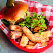 Bulgogi Burger and Halloumi Fries